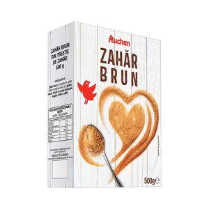 Zahar brun Auchan, 500 g