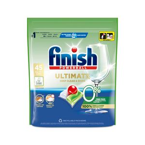 Detergent capsule pentru masina de spalat vase Finish Ultimate Eco 0%, 45 spalari