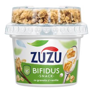 Iaurt natur cu granola Zuzu Bifidus, 168 g