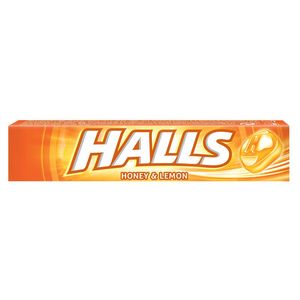 Bomboane mentolate cu miere si lamaie Halls, 33.5 g