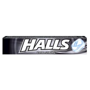 Bomboane cu aroma de mentol si eucalipt Halls Extra Strong, 33.5 g