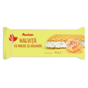 Halvita cu miere si arahide Auchan, 45 g