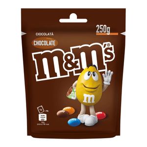 Bomboane de ciocolata cu lapte si glazura crocanta si colorata M&M's, 250 g