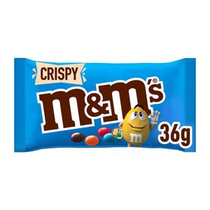 Bomboane cu miez din orez crocant in ciocolata cu lapte si glazura colorata de zahar M&M's Crispy, 36 g