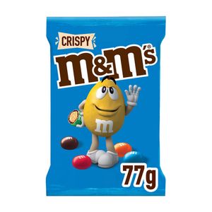 Bomboane cu miez din orez crocant in ciocolata cu lapte M&M's Crispy, 77 g