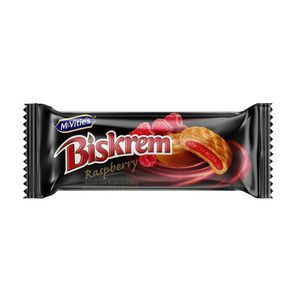 Biscuiti cu umplutura de zmeura Biskrem, 80 g