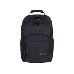 Ghiozdan adolescenti Head, 3 compartimente, 44 x 32 x 19 cm, negru