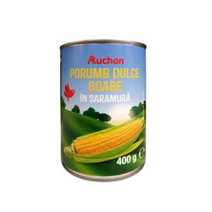 Porumb boabe dulce Auchan, in saramura, 400 g