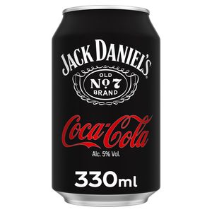 Cocktail cu whiskey Jack Daniel's si Cola Cola, alcool 5%, doza, 0.33 l