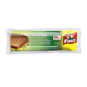 Pungi pentru sandwich Fino, din plastic, 100 bucati