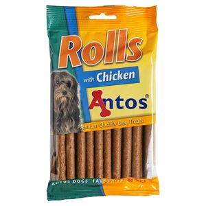 Recompense pentru caini Antos Rolls, pui, 20 bucati