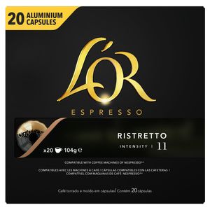 Capsule cafea L'Or Espresso Ristretto, compatibile Nespresso, 20 capsule