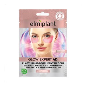 Plasturi hidrogel pentru ochi Elmiplant Glow Expert 4D, 1 bucata