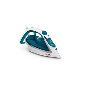 Fier de calcat Tefal Easygliss Plus FV5718E0, putere 2500W, jet de abur 195 g/min, alb/turcoaz