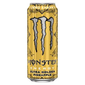 Bautura energizanta Monster Ultra Golden Pineapple Zero Zahar, doza, 0.5 l