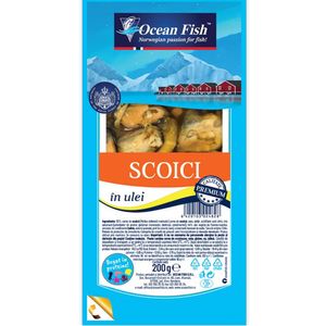 Scoici in ulei Ocean Fish, 200 g
