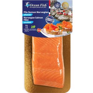 Somon file afumat Ocean Fish, 200 g