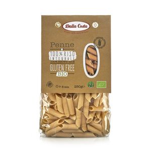 Paste penne din orez integral Eco Dalla Costa, fara gluten, 250 g