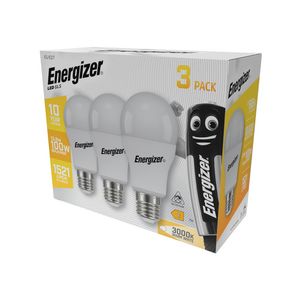 Set 3 becuri LED Energizer, 13.8W/100W, E27, lumina calda