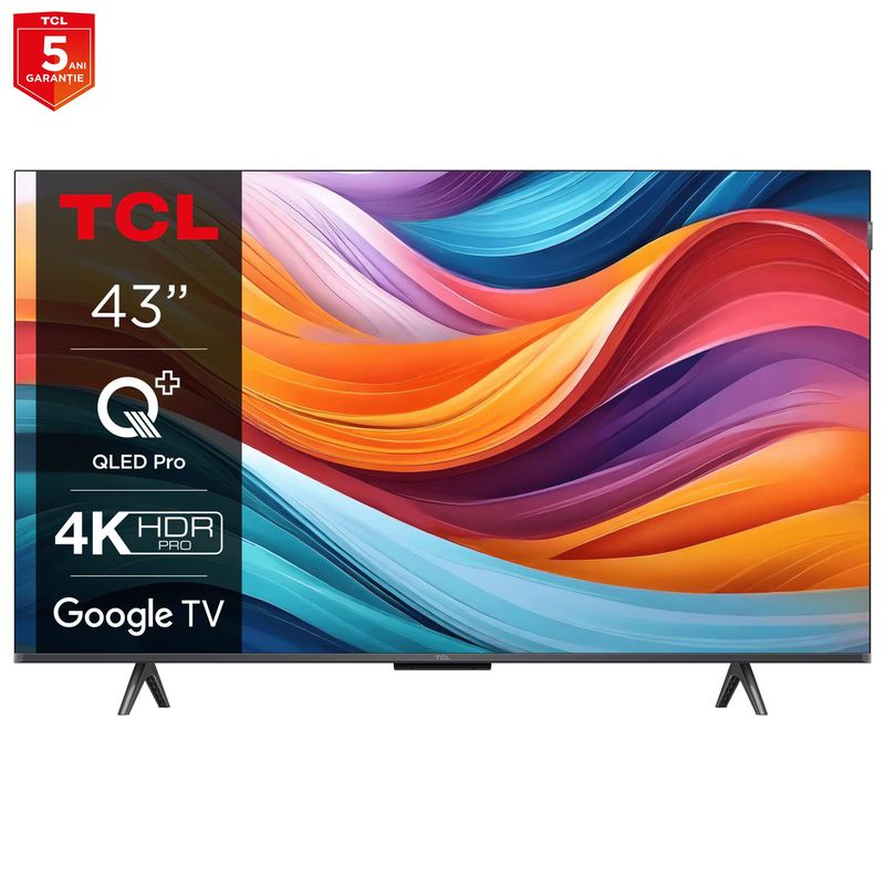 televizor-qled-smart-google-tv-tcl-43t7b-4k-ultra-hd-clasa-f-108-cm