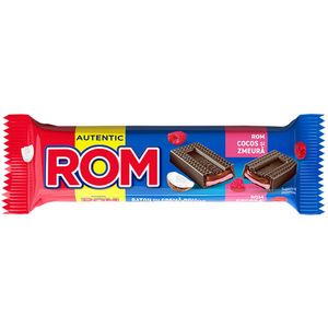 Baton de ciocolata cu crema de rom, cocos si zmeura Rom, 44.5 g