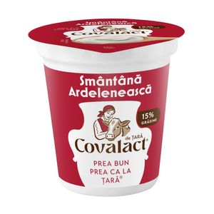 Smantana ardeleneasca Covalact, 15% grasime, 140 g