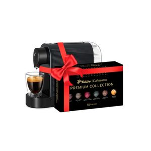 Pachet espressor Tchibo Cafissimo Pure Plus, negru + 60 capsule Premium Collection