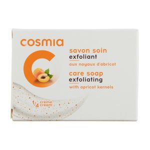 Sapun exfoliant cu samburi de piersica Cosmia, 90g