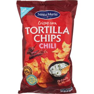 Tortila chips cu chili Santa Maria, 185 g