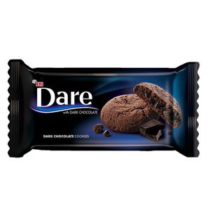 Biscuit cu crema de ciocolata neagra Dare, 74 g