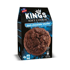 Fursecuri cu ciocolata neagra Soft Kings, 160 g