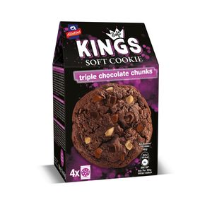 Fursecuri cu 3 tipuri de ciocolata Soft Kings. 160 g