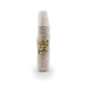 Set 50 pahare din carton Aspeti, 250 ml, 100% biodegradabile si reciclabile