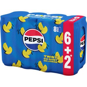 Bautura carbogazoasa Pepsi Twist, doza, 6+2 x 0.33 l