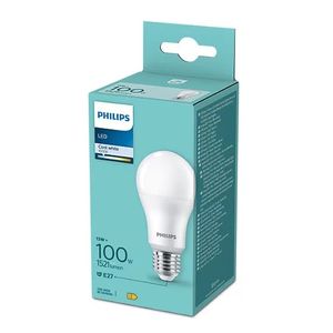 Bec LED Philips, 13W/100W, A60, E27, lumina rece