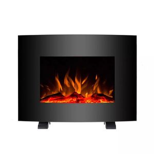 Semineu electric Qilive Q.6906, putere 2000W, 2 trepte de caldura, 50 x 22 x 46, negru