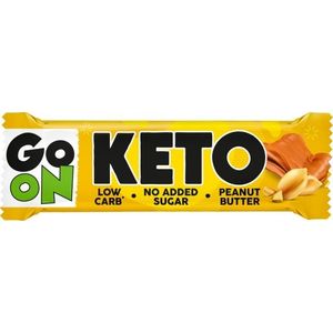 Baton proteic cu unt de arahide Sante Go On Keto, 50 g