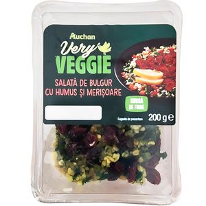 Salata bulgur cu humus si merisoare Auchan, 200 g