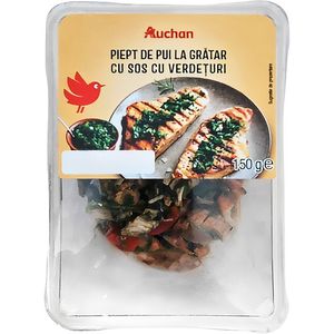 Piept de pui la gratar cu sos verdeturi Auchan, 150 g