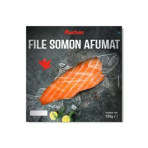 File de somon afumat Auchan, 150 g