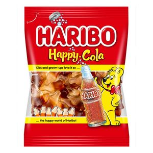 Bomboane gumate cu aroma de cola Haribo Happy Cola, 100 g