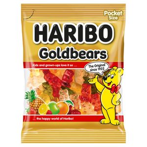 Bomboane gumate cu aroma de fructe Haribo Goldbears, 100 g