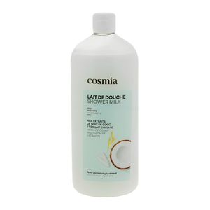 Gel de dus Cosmia, cu extract de nuca de cocos si lapte de ovaz, 750 ml