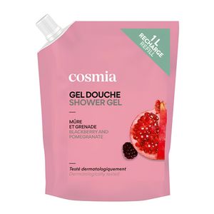 Rezerva gel de dus Cosmia, cu parfum de mure si rodie, 1 l