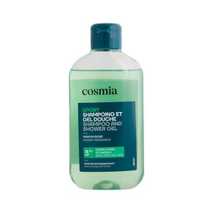 Sampon si gel de dus pentru barbati Cosmia Sport Woody Fragrance, 250 ml