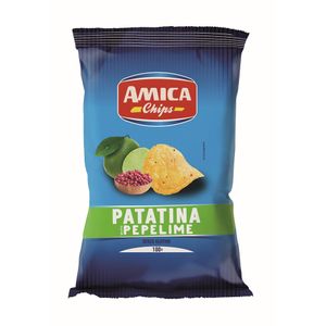 Chipsuri cu piper si lime fara gluten Amica, 100 g