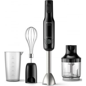 Mixer vertical cu accesorii Philips HR2543/90, 700W, 2 trepte de viteza, negru/argintiu