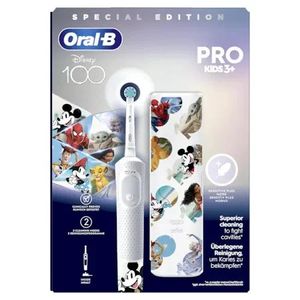 Periuta electrica pentru dinti Oral-B Pro Kids, 2 programe, 1 capat, +3 ani, alb