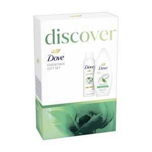 Set pentru cadou Dove: Gel de dus Fresh Care, 250 ml + Deodorant spray Go Fresh Cucumber, 150 ml