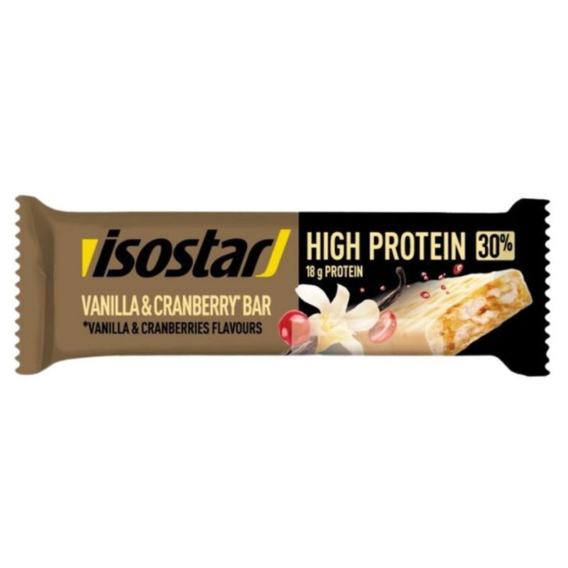 baton-proteic-cu-aroma-de-vanilie-si-merisoare-isostar-high-protein-vanilla-cranberry-55-g